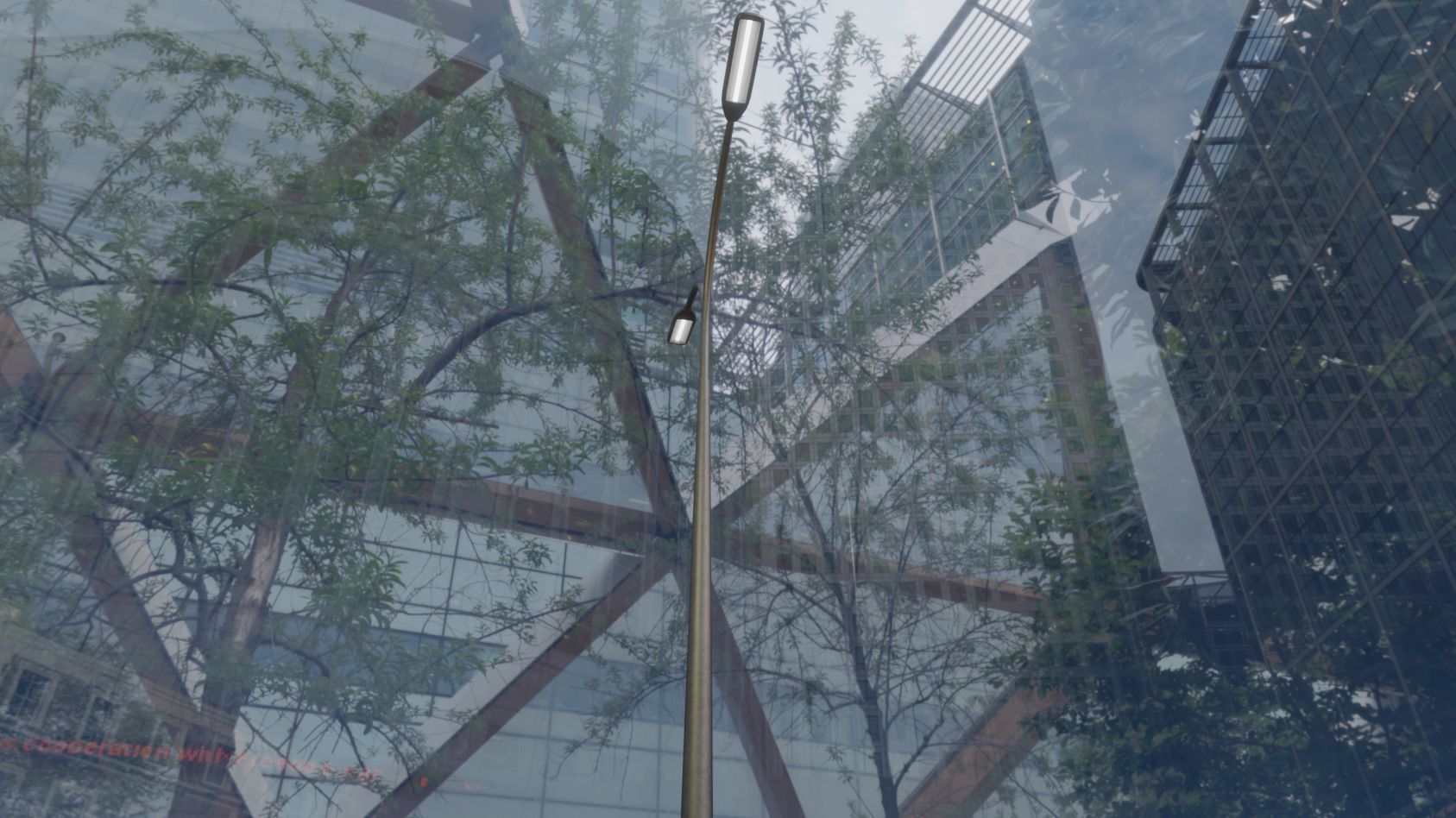 Street Light 11 version 12 6m with pole 4 Low-poly 3D model_83