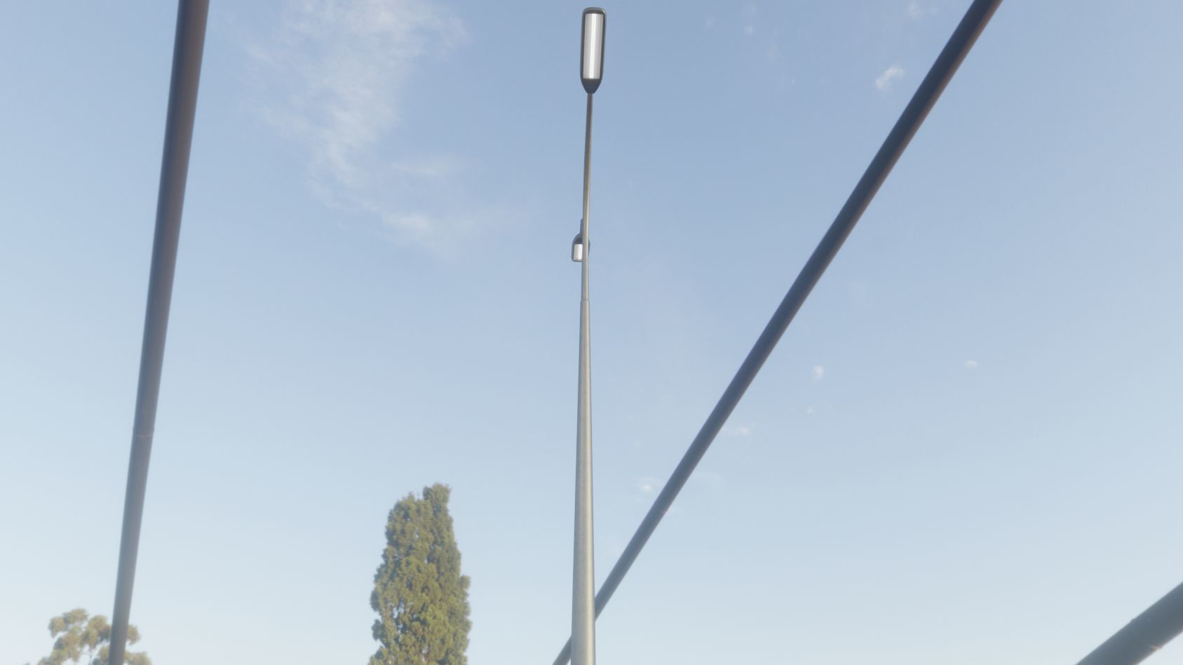 Street Light 11 version 12 6m with pole 4 Low-poly 3D model_51