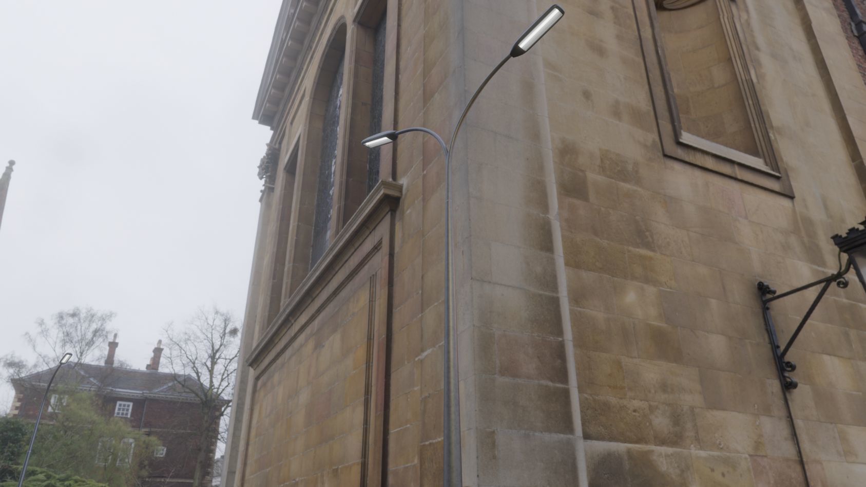 Street Light 11 version 12 6m with pole 4 Low-poly 3D model_79