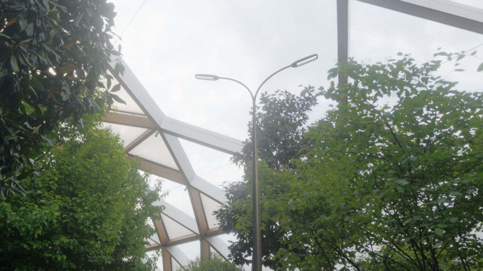 Street Light 11 version 12 6m with pole 4 Low-poly 3D model_43