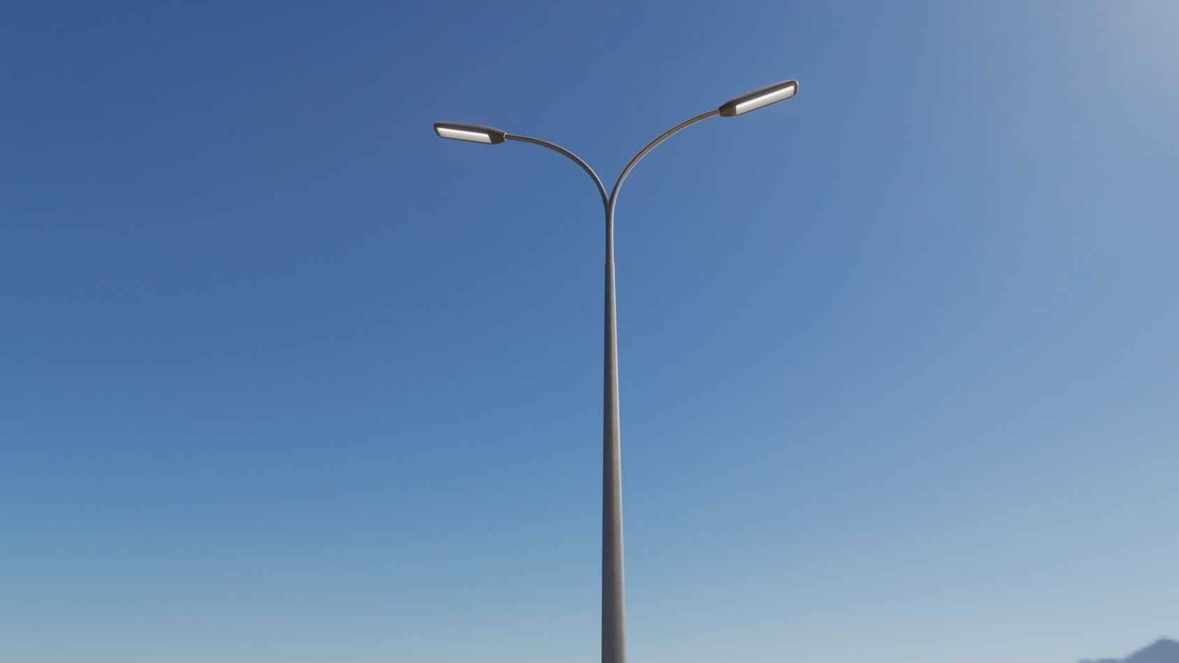 Street Light 11 version 12 6m with pole 4 Low-poly 3D model_76