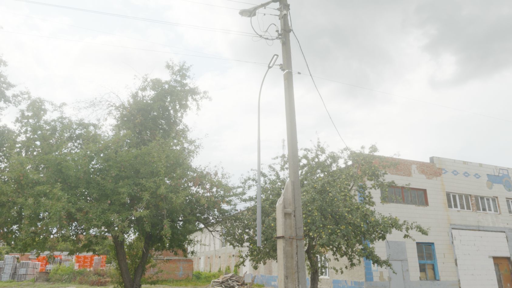 Street Light 11 version 11 6m with pole 1 Low-poly 3D model_16