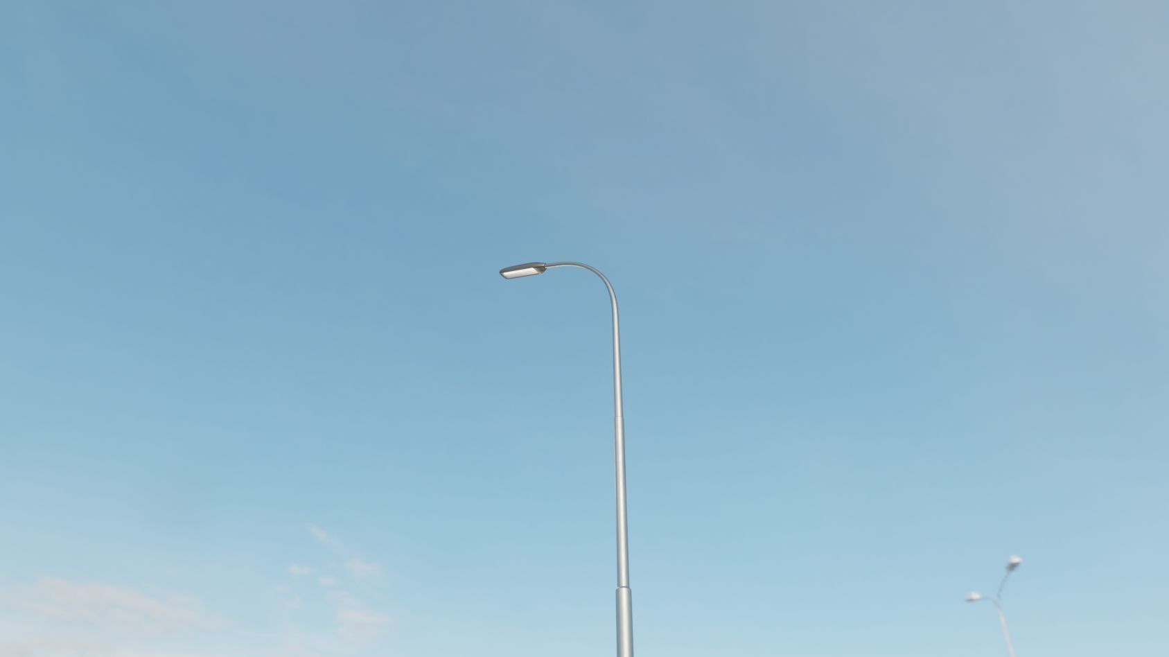 Street Light 11 version 11 6m with pole 1 Low-poly 3D model_96