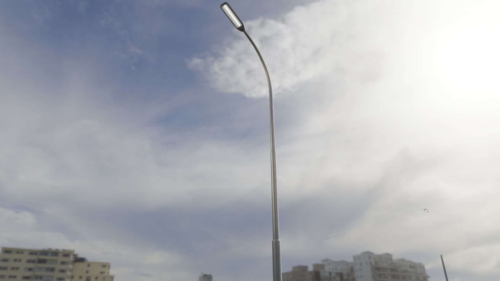 Street Light 11 version 11 6m with pole 1 Low-poly 3D model_54