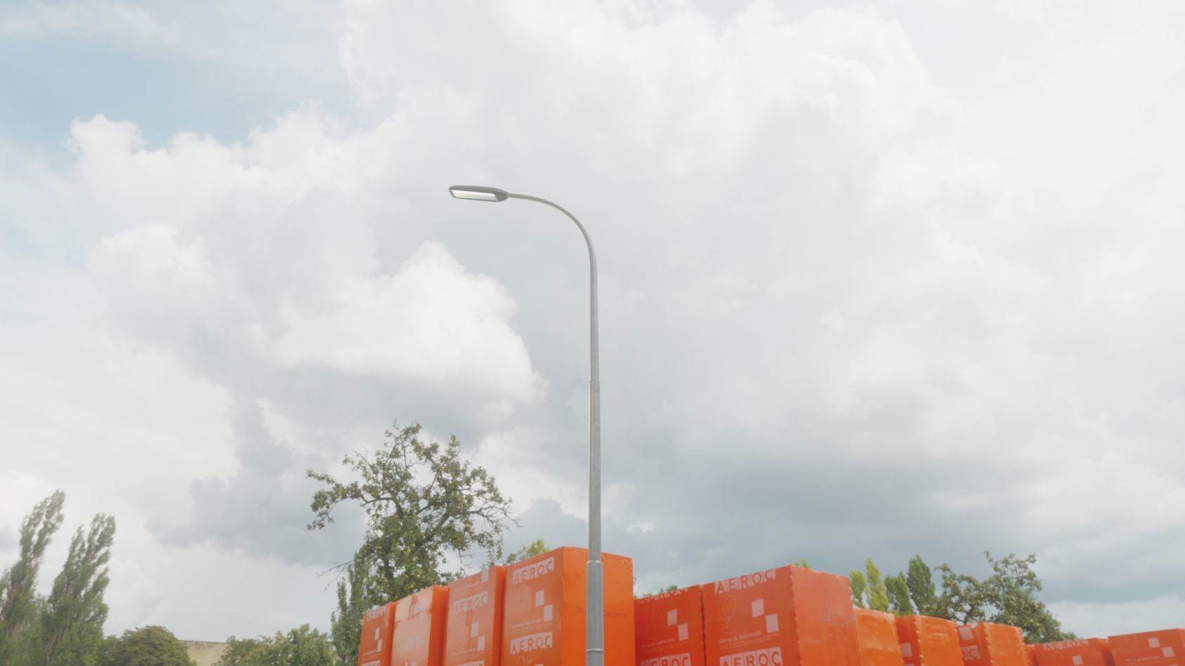 Street Light 11 version 11 6m with pole 1 Low-poly 3D model_61