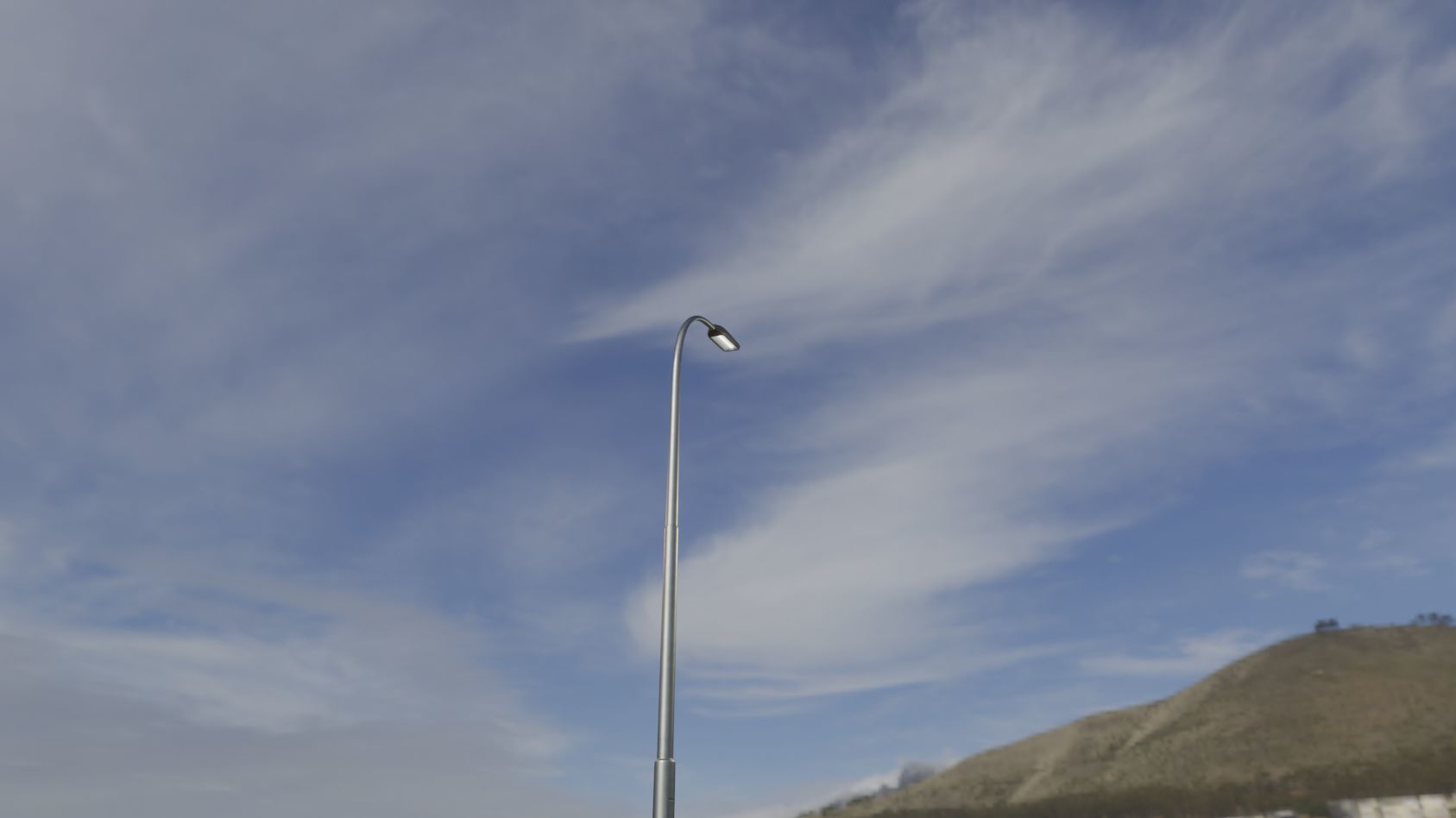 Street Light 11 version 11 6m with pole 1 Low-poly 3D model_69