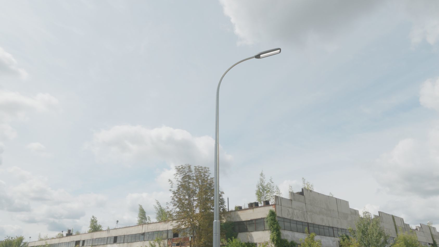 Street Light 11 version 11 6m with pole 1 Low-poly 3D model_43