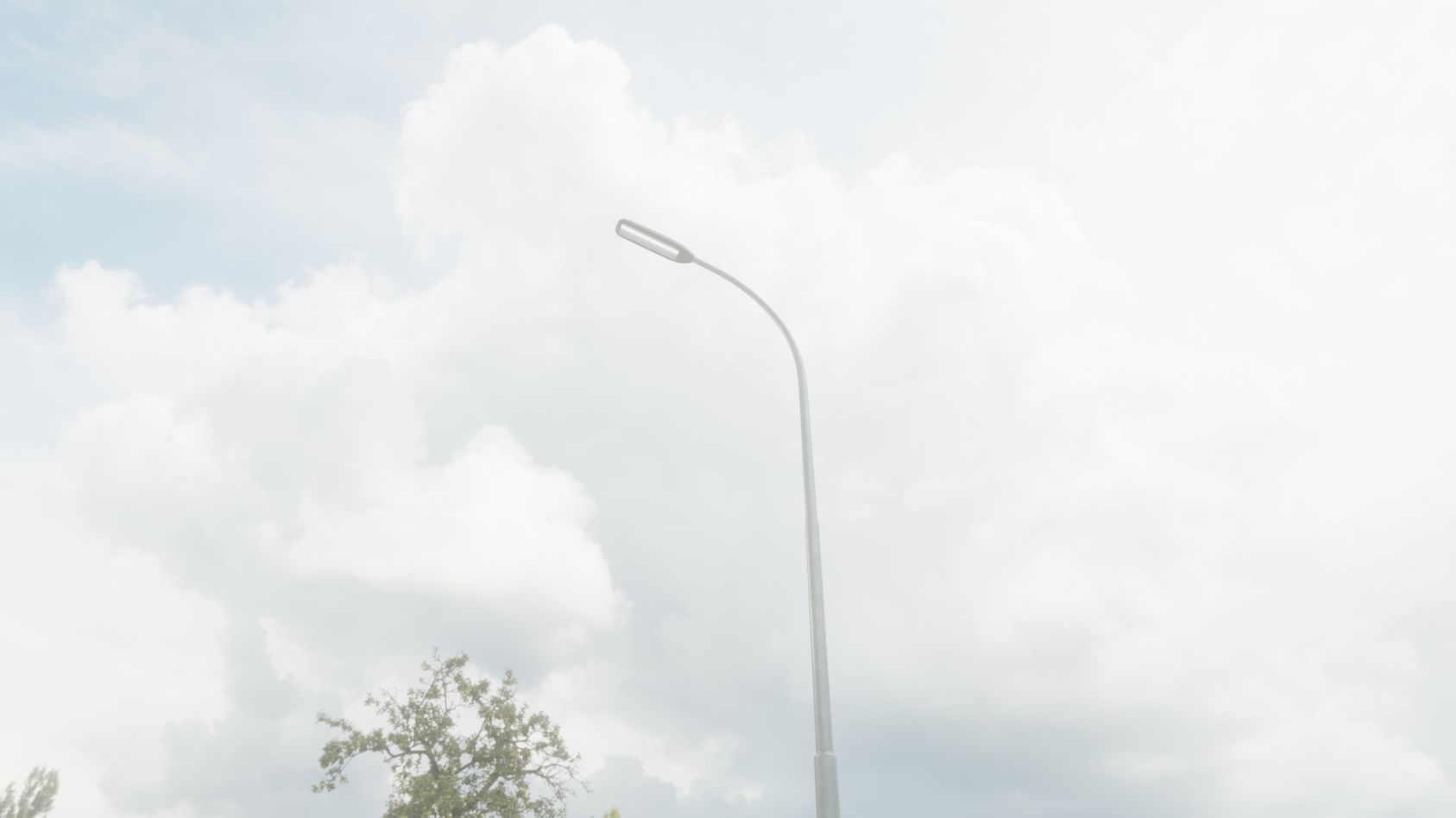 Street Light 11 version 11 6m with pole 1 Low-poly 3D model_91