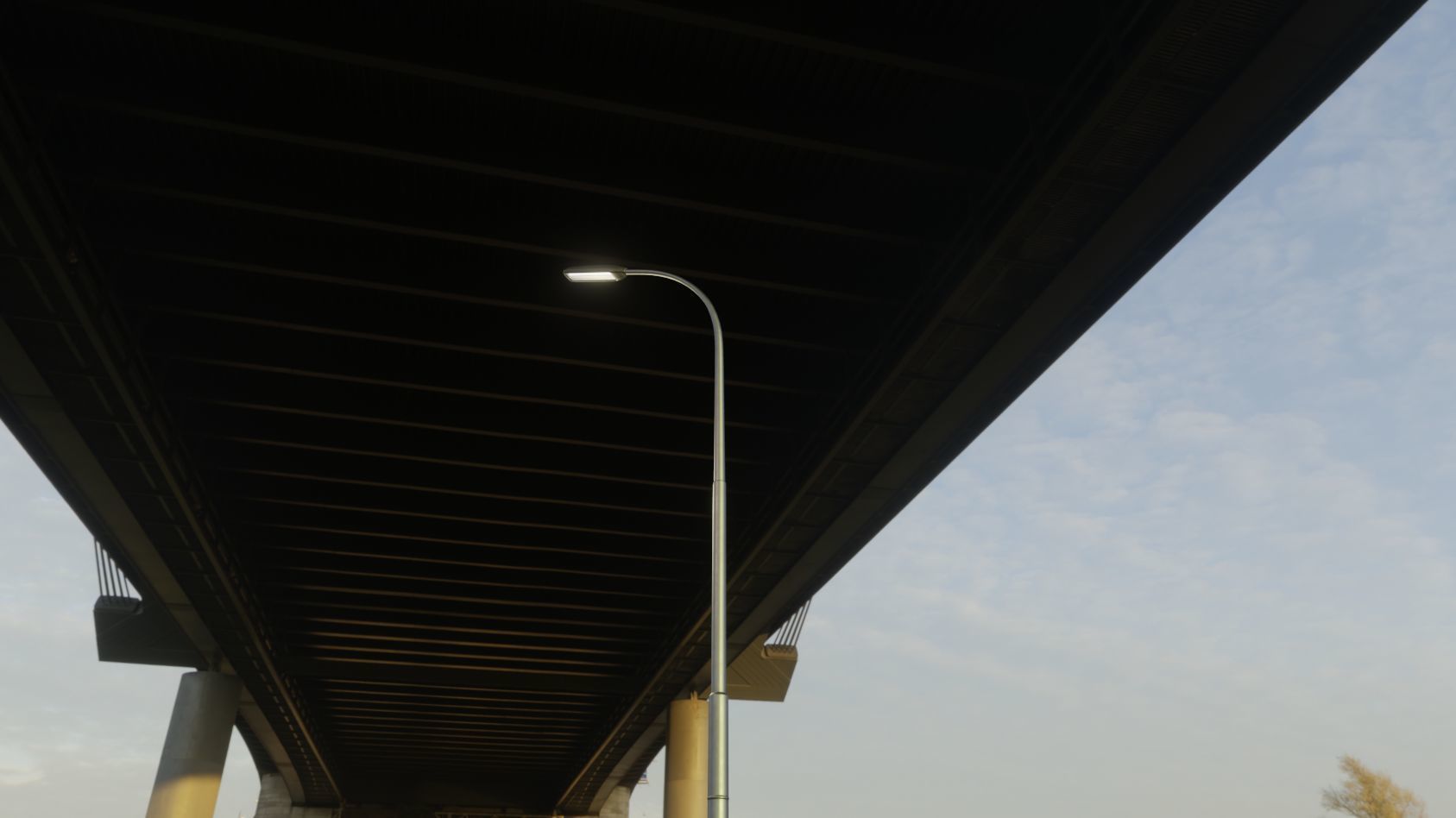 Street Light 11 version 11 6m with pole 1 Low-poly 3D model_62