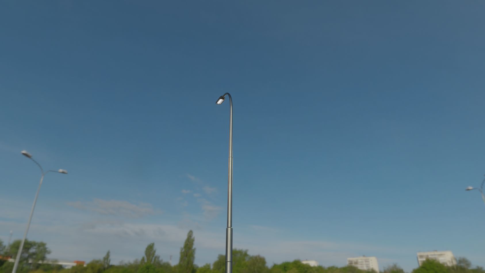 Street Light 11 version 11 6m with pole 1 Low-poly 3D model_66