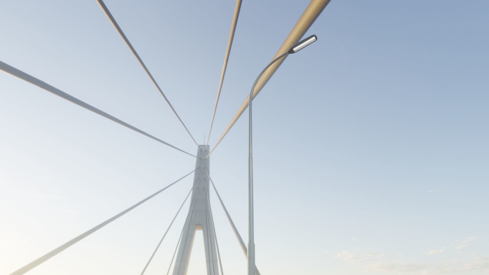 Street Light 11 version 11 6m with pole 1 Low-poly 3D model_45