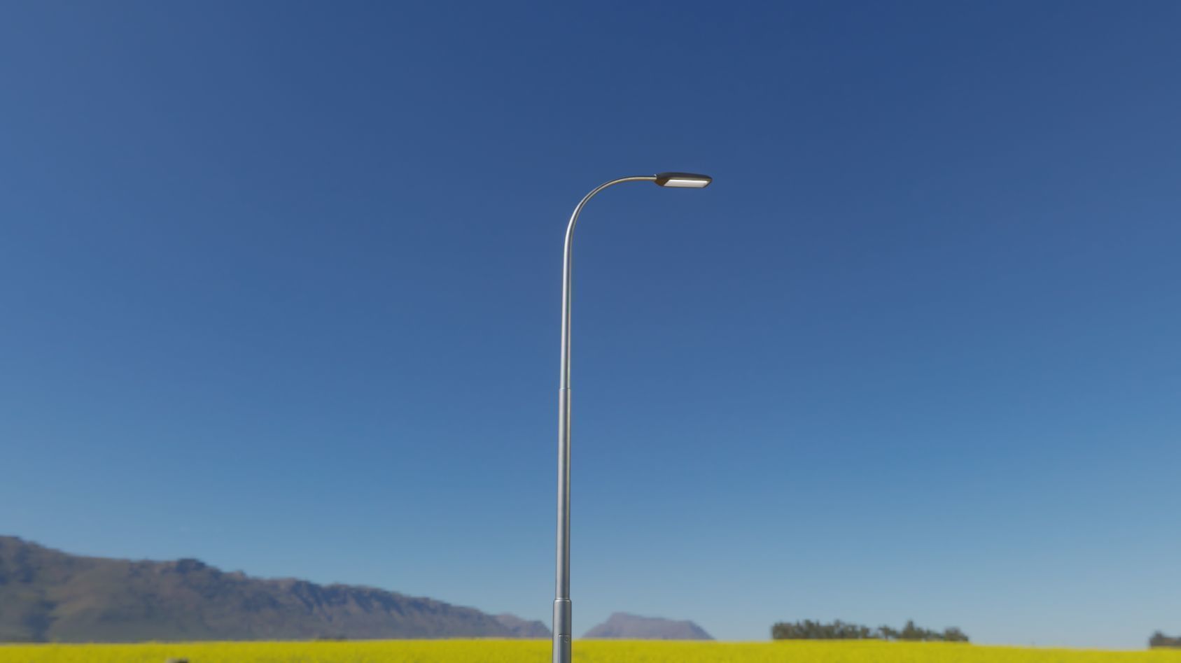 Street Light 11 version 11 6m with pole 1 Low-poly 3D model_40