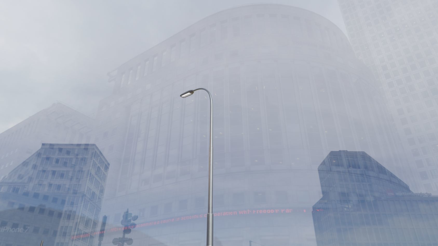 Street Light 11 version 11 6m with pole 1 Low-poly 3D model_64