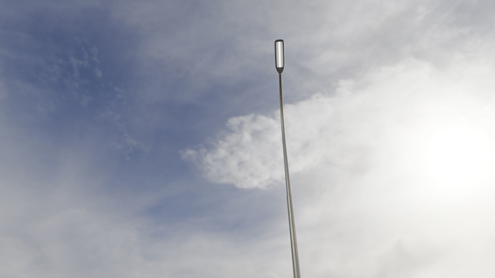 Street Light 11 version 11 6m with pole 1 Low-poly 3D model_84