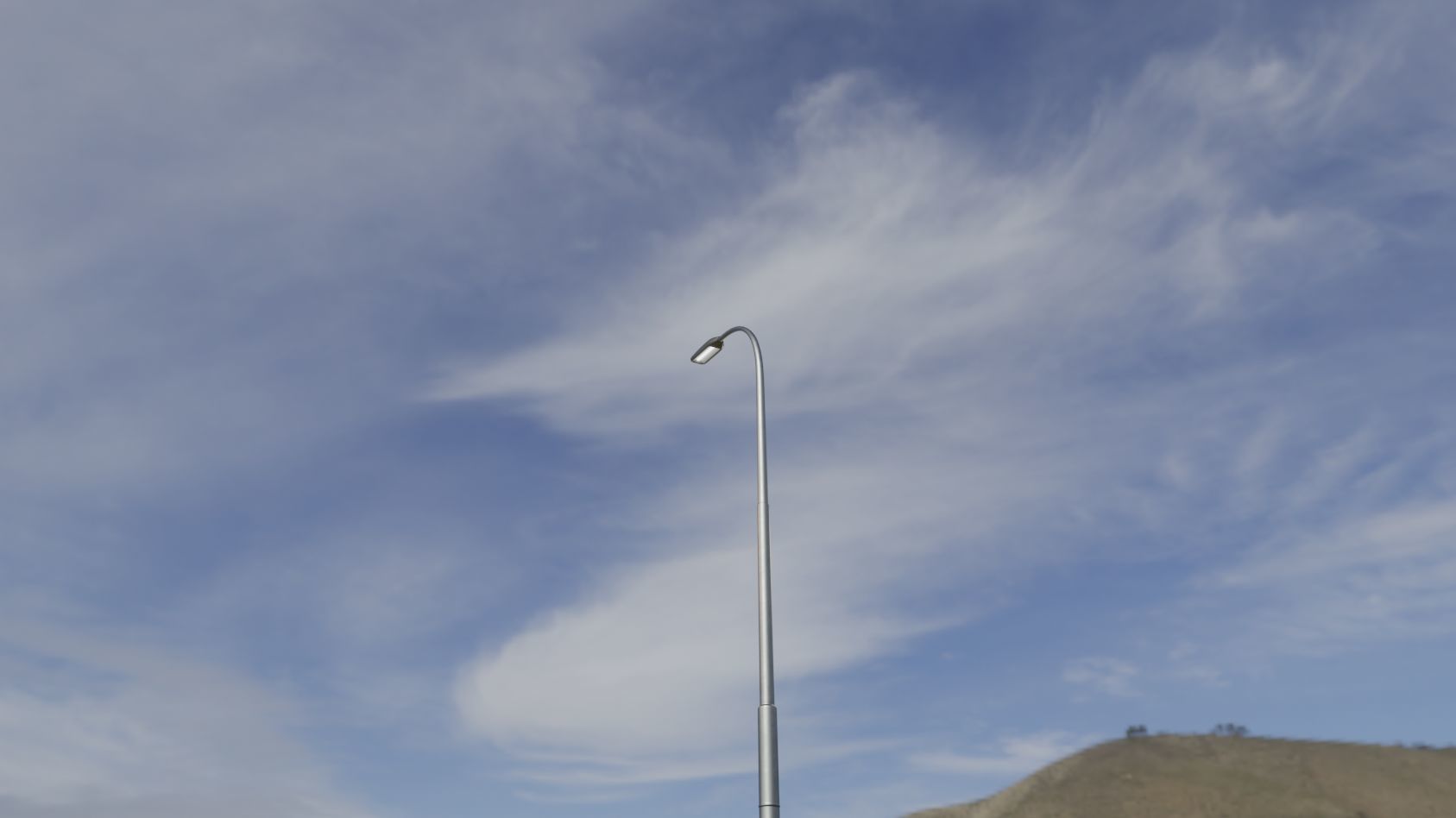 Street Light 11 version 11 6m with pole 1 Low-poly 3D model_99