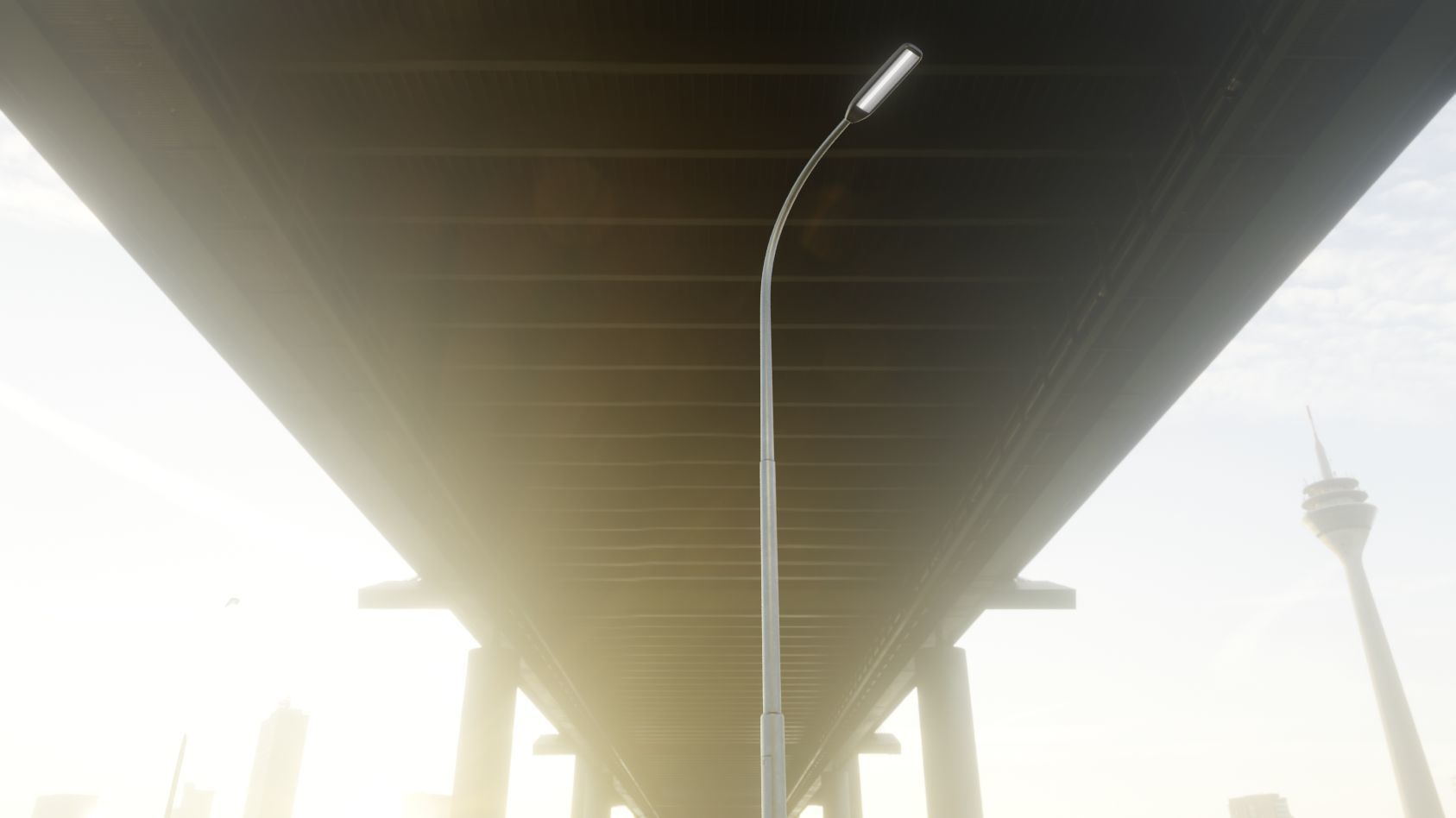 Street Light 11 version 11 6m with pole 1 Low-poly 3D model_47