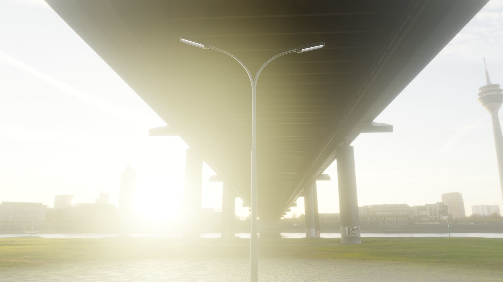 Street Light 11 version 10 6m with pole 4 Low-poly 3D model_27