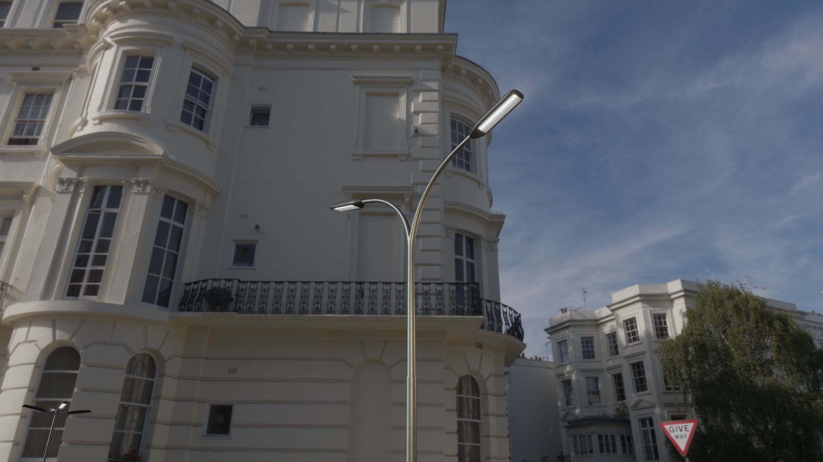 Street Light 11 version 10 6m with pole 4 Low-poly 3D model_82