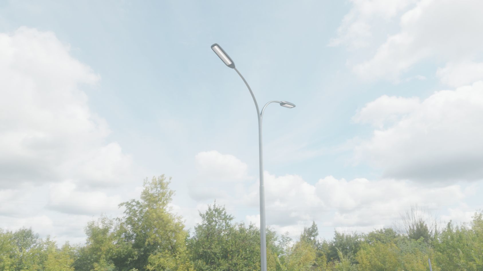 Street Light 11 version 10 6m with pole 4 Low-poly 3D model_38