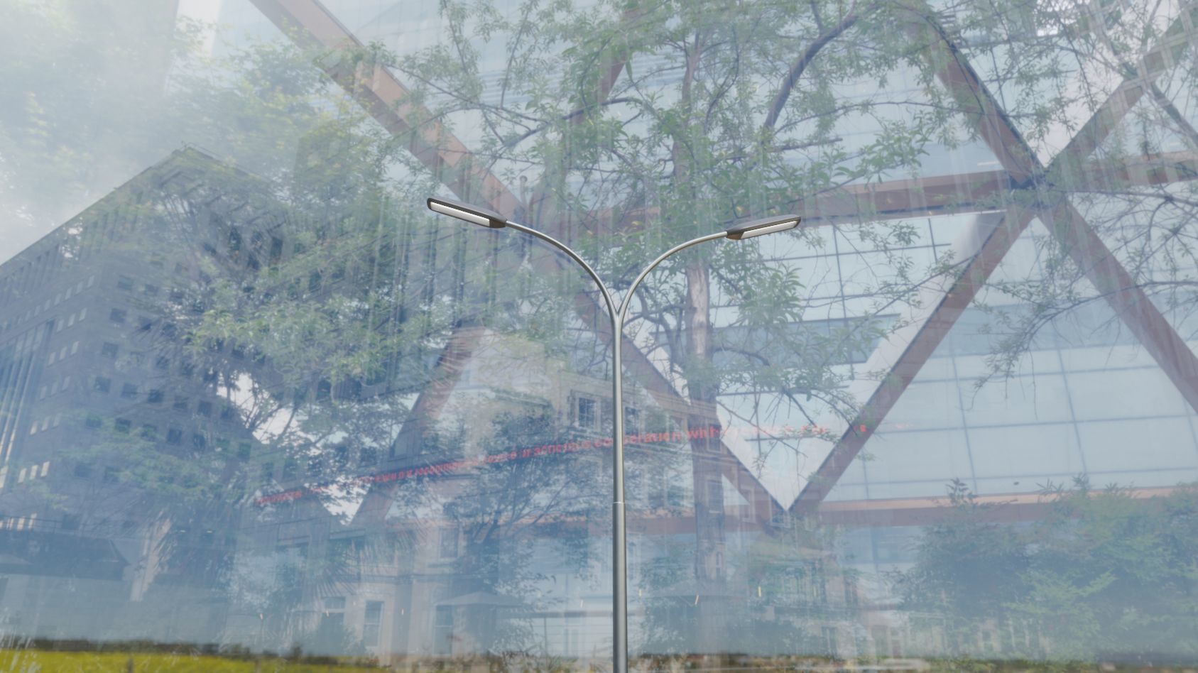 Street Light 11 version 10 6m with pole 4 Low-poly 3D model_43