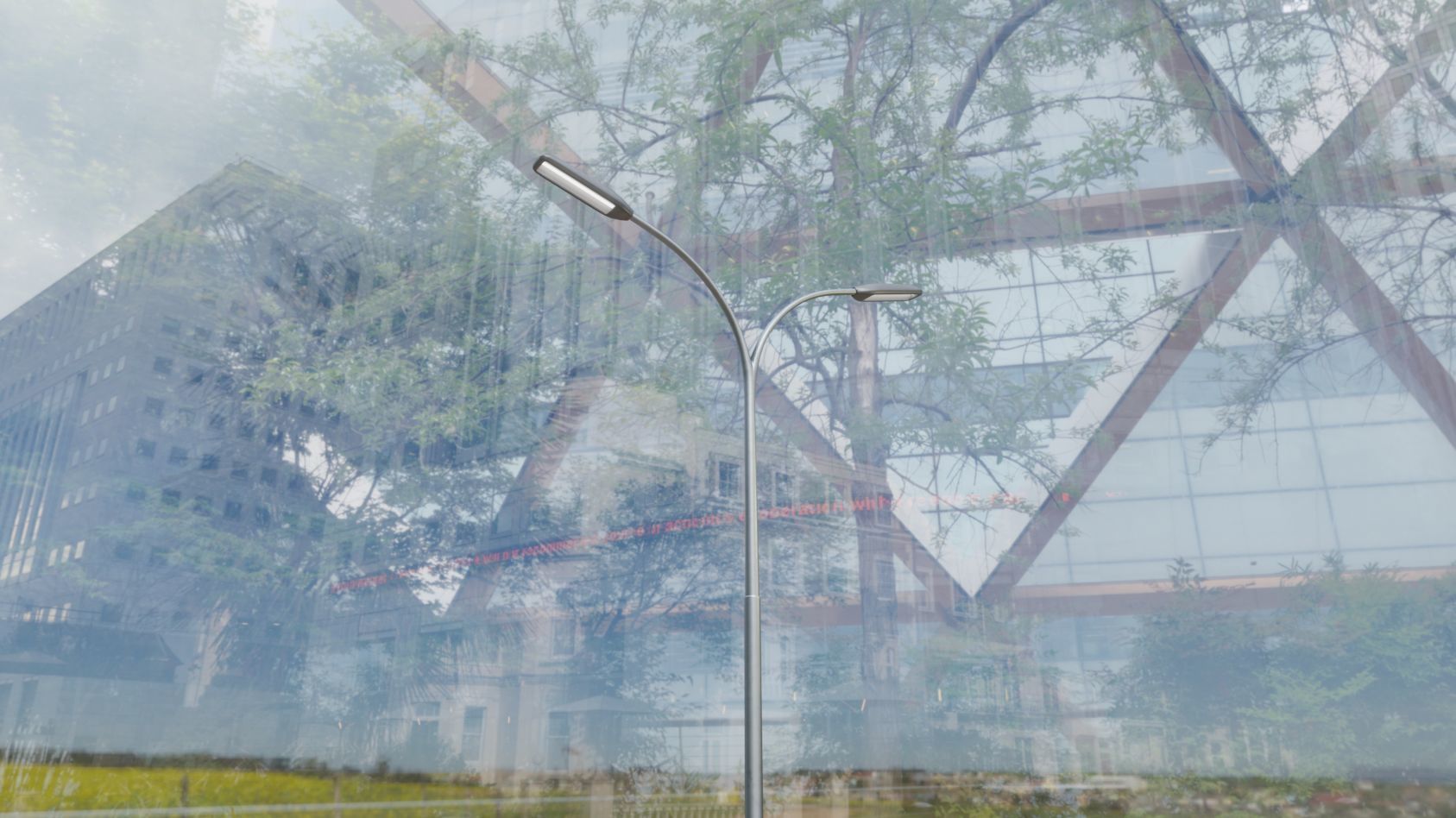 Street Light 11 version 10 6m with pole 4 Low-poly 3D model_73