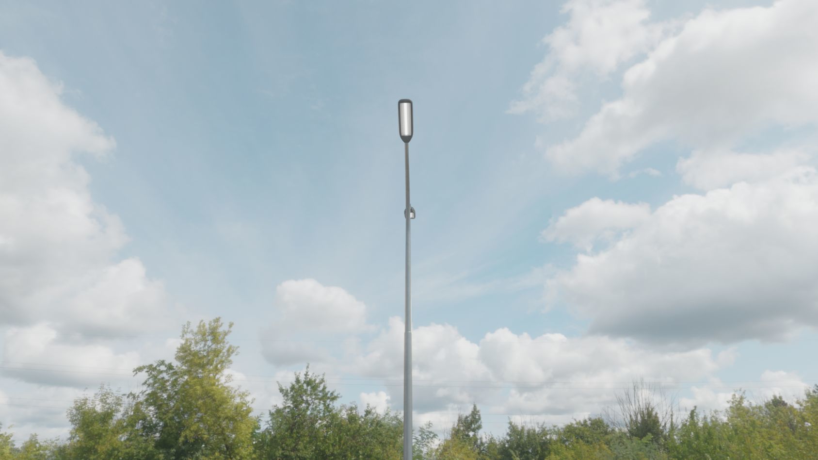 Street Light 11 version 10 6m with pole 4 Low-poly 3D model_68