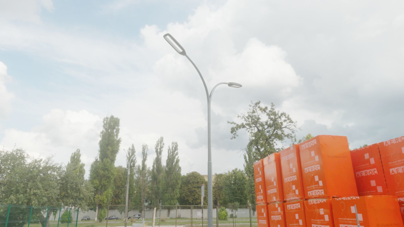 Street Light 11 version 10 6m with pole 4 Low-poly 3D model_71