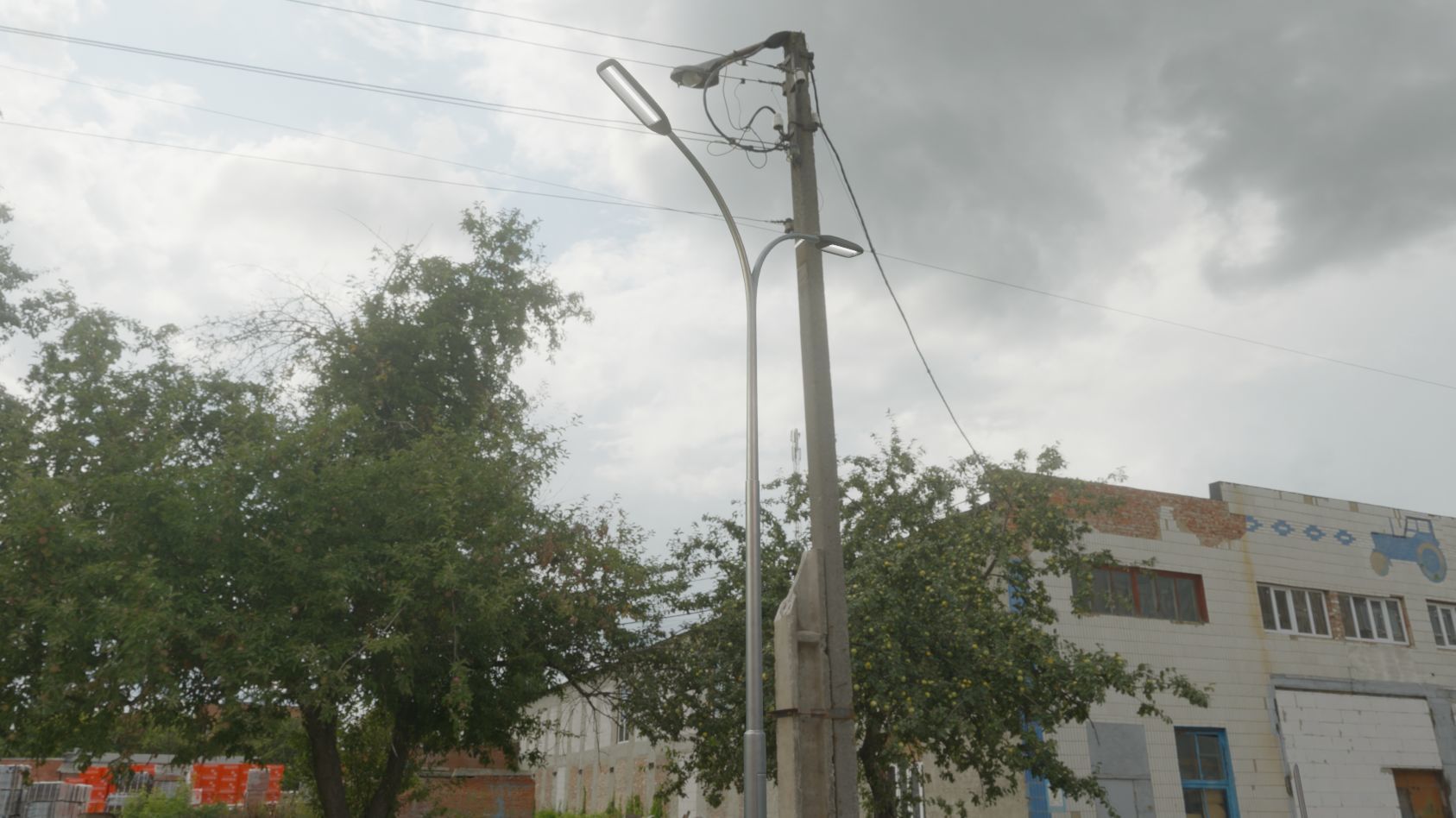 Street Light 11 version 10 6m with pole 4 Low-poly 3D model_56