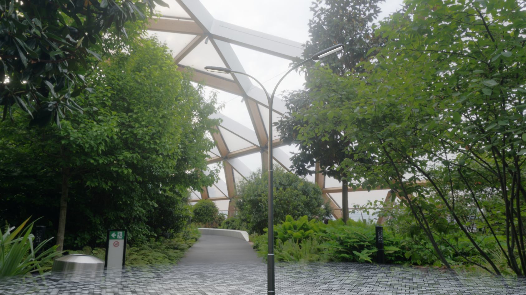 Street Light 11 version 10 6m with pole 4 Low-poly 3D model_62