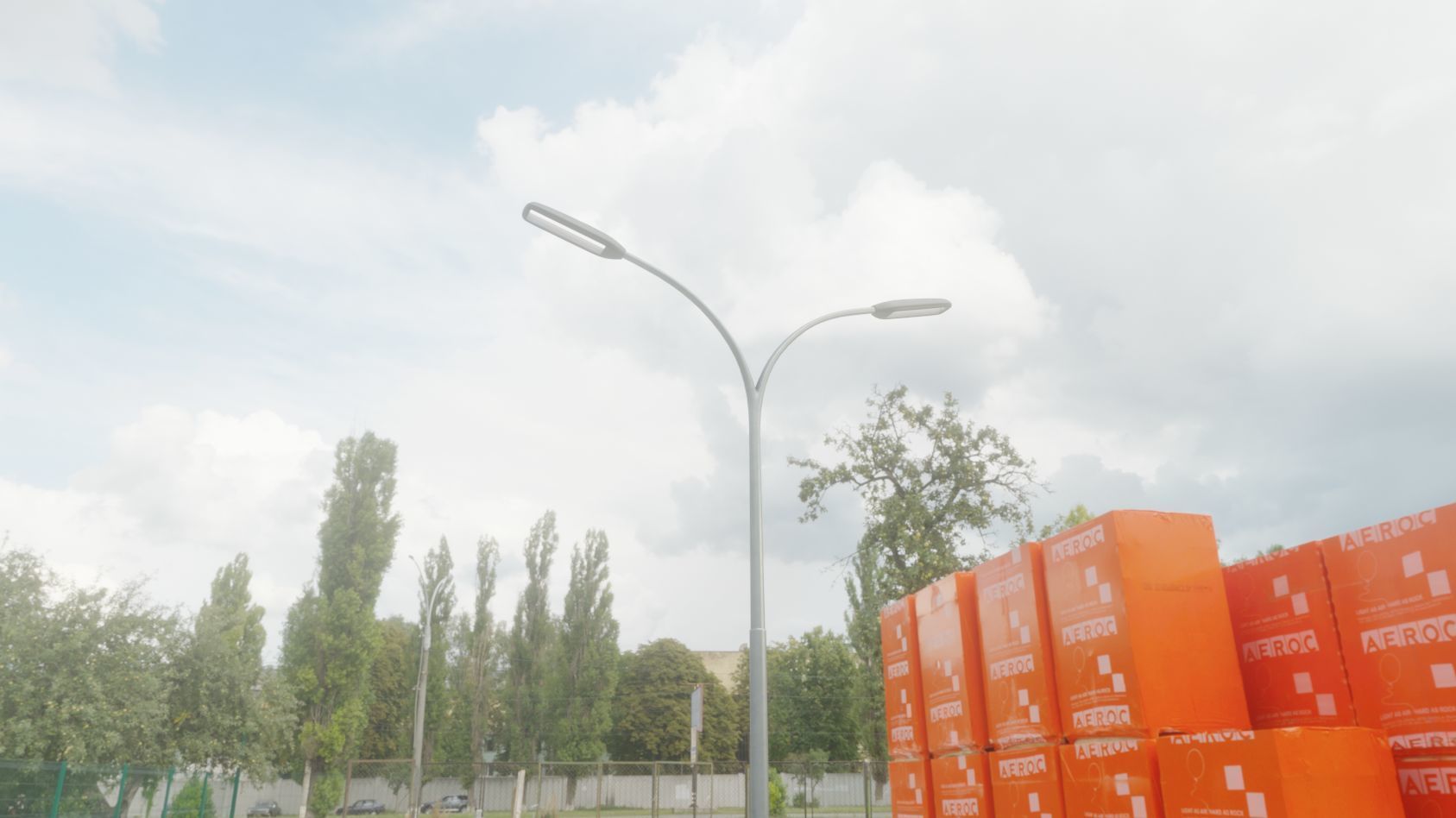 Street Light 11 version 10 6m with pole 4 Low-poly 3D model_41