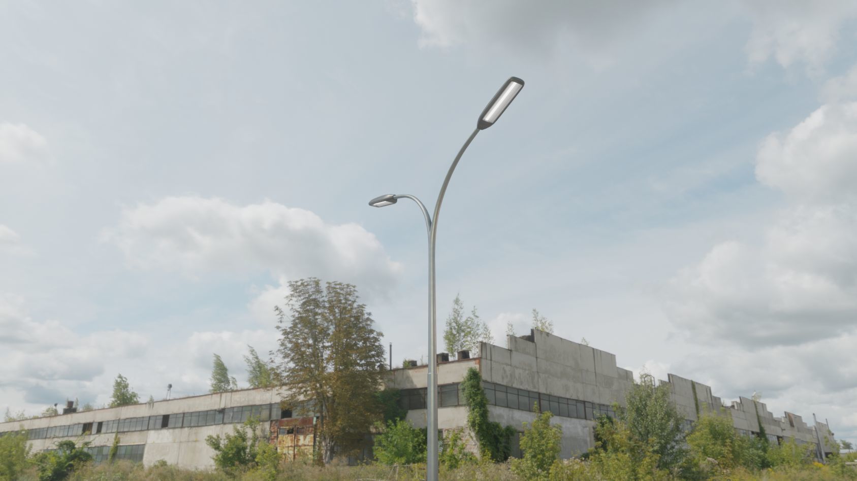 Street Light 11 version 10 6m with pole 4 Low-poly 3D model_83
