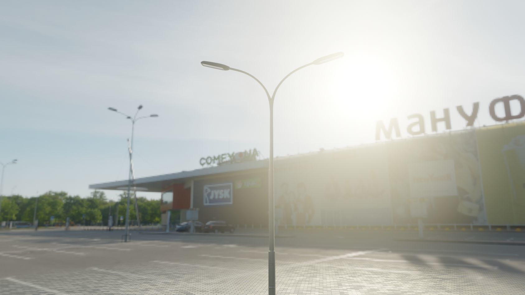 Street Light 11 version 10 6m with pole 4 Low-poly 3D model_61