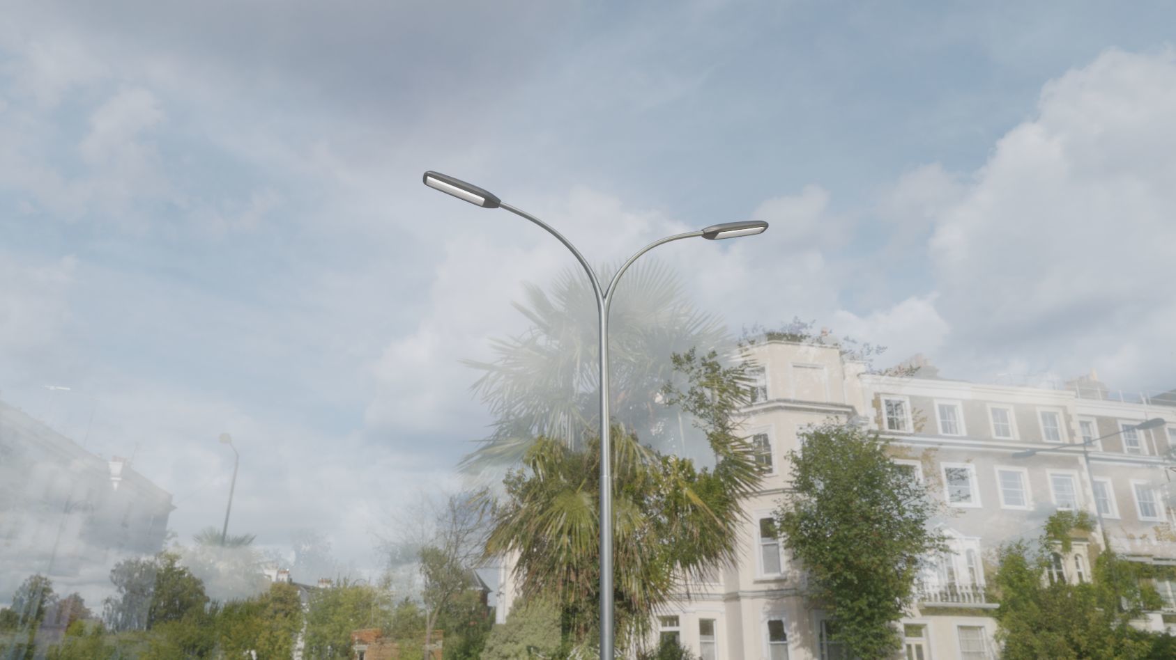 Street Light 11 version 10 6m with pole 4 Low-poly 3D model_75