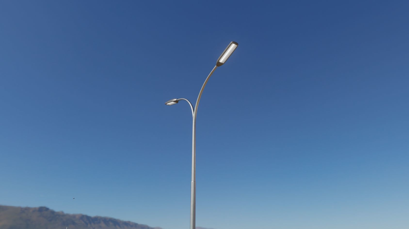 Street Light 11 version 10 6m with pole 4 Low-poly 3D model_50