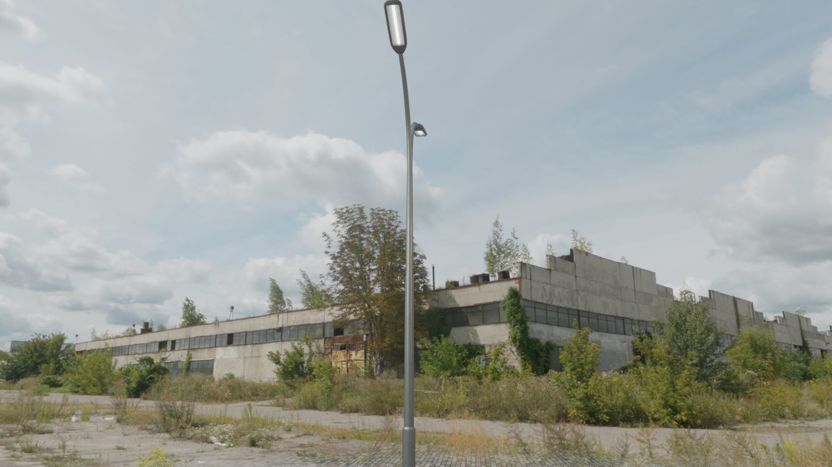 Street Light 11 version 10 6m with pole 4 Low-poly 3D model_53