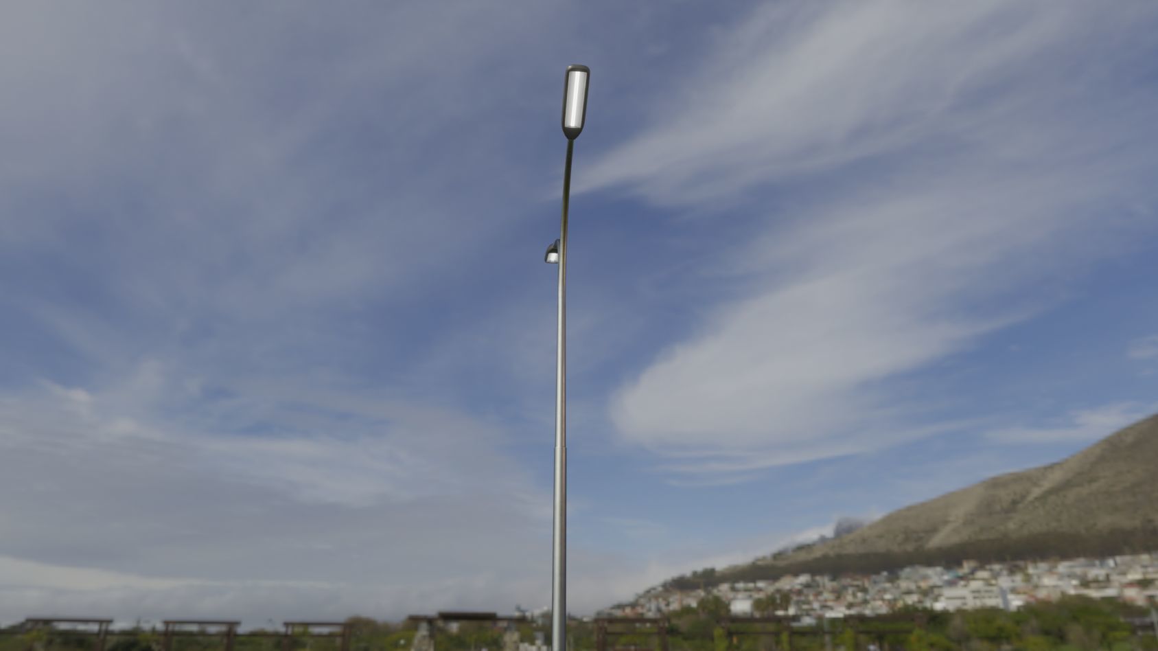 Street Light 11 version 10 6m with pole 4 Low-poly 3D model_19
