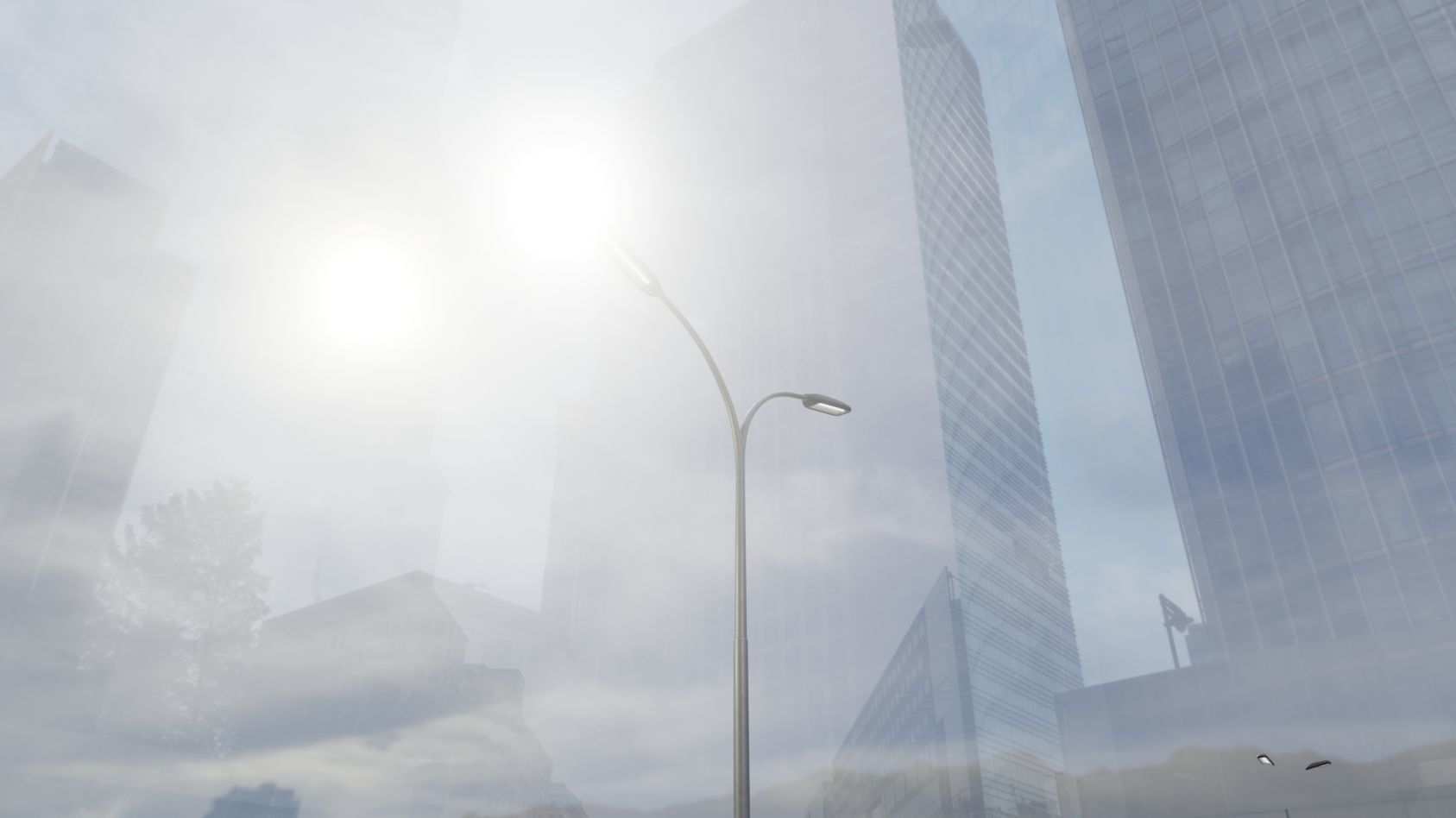 Street Light 11 version 10 6m with pole 4 Low-poly 3D model_89