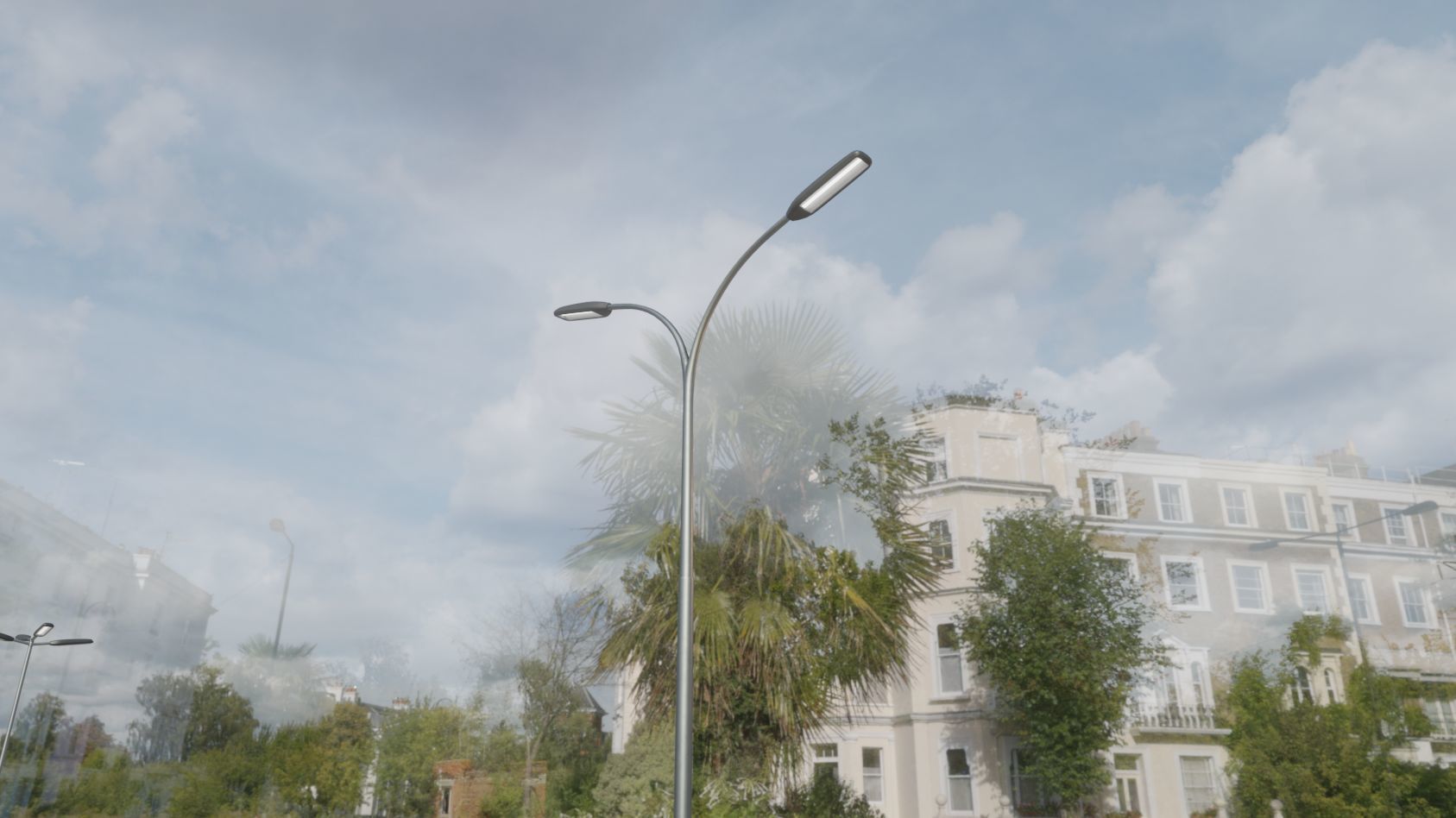 Street Light 11 version 10 6m with pole 4 Low-poly 3D model_15