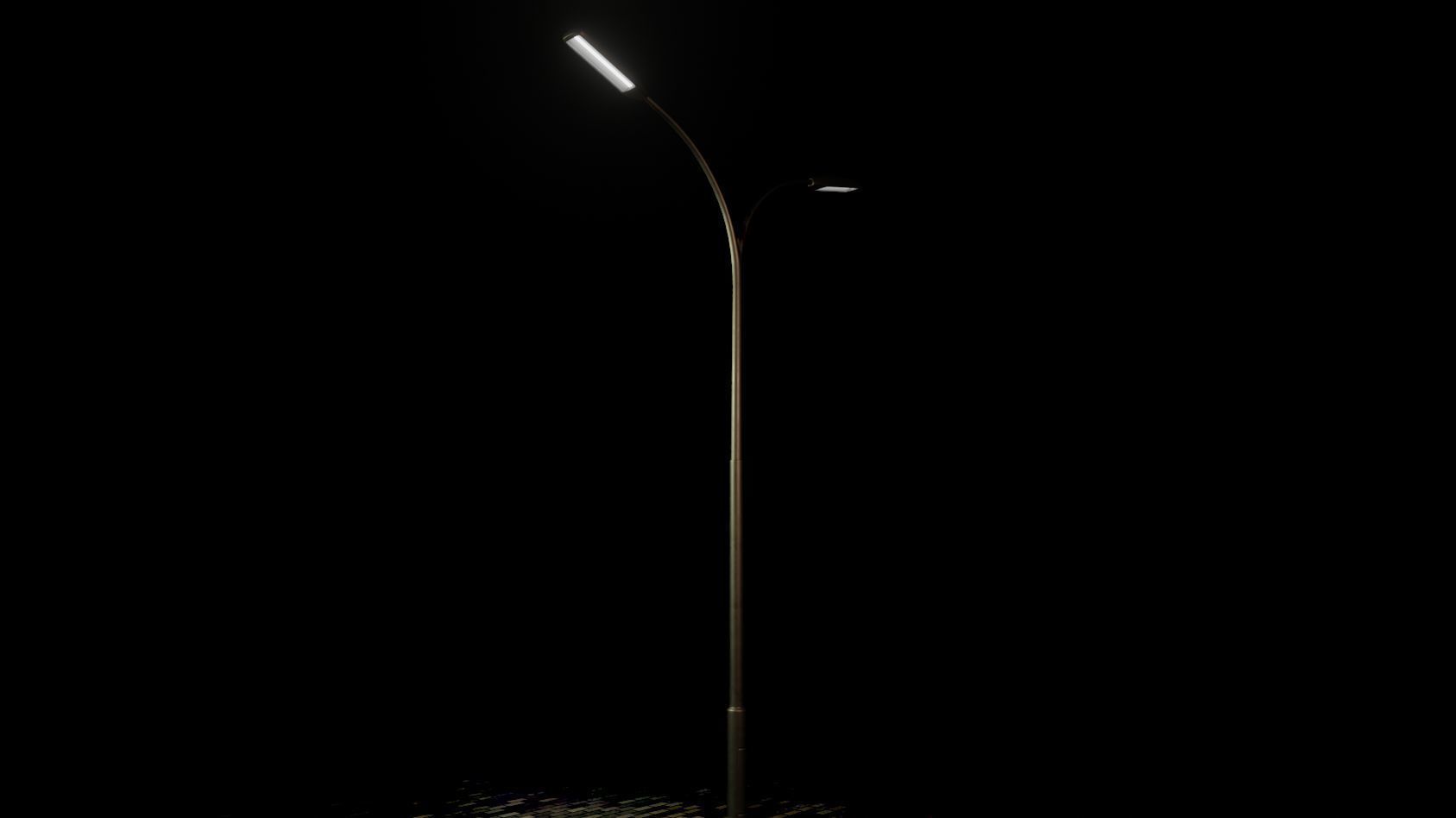 Street Light 11 version 10 6m with pole 4 Low-poly 3D model_23