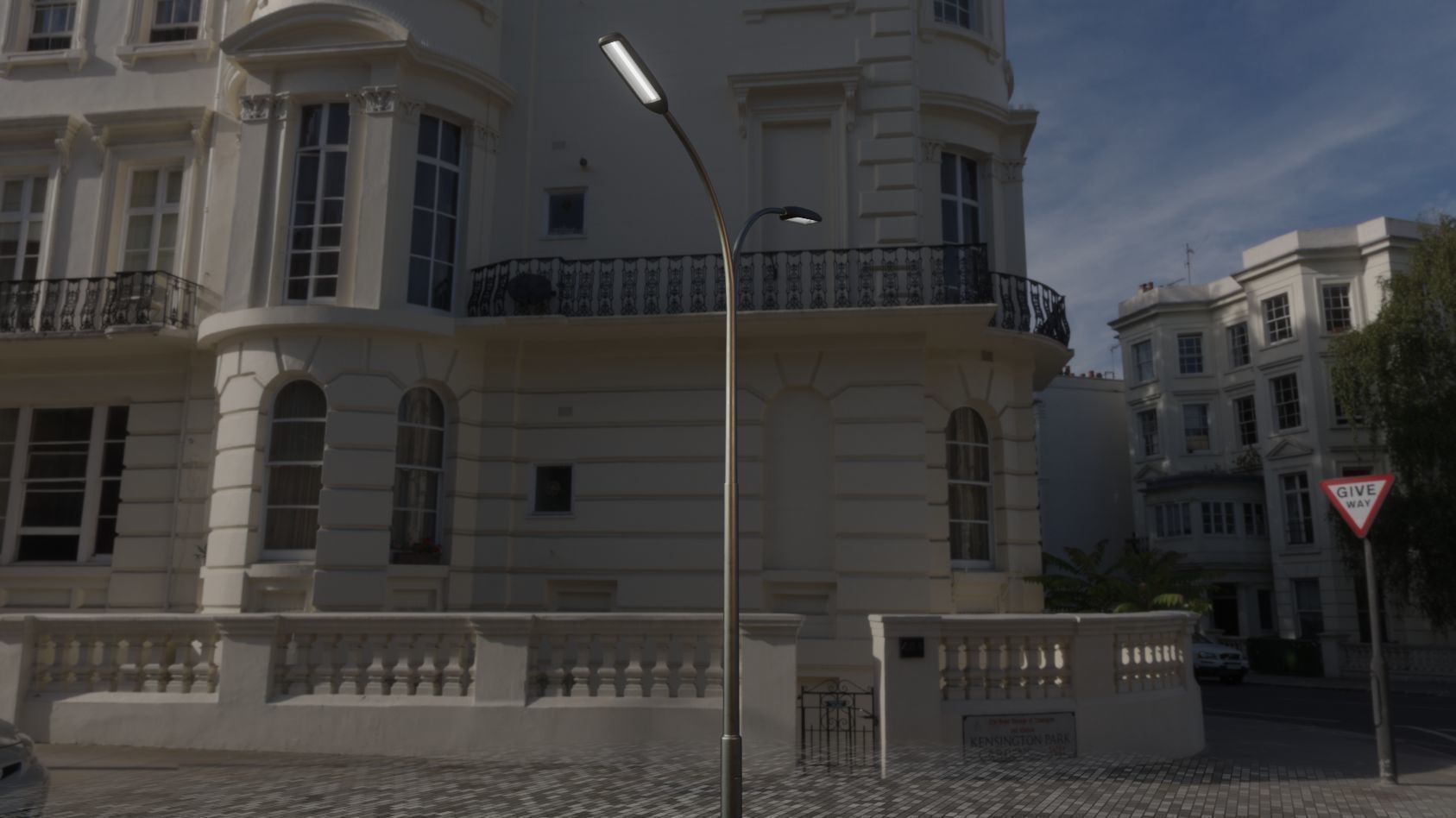Street Light 11 version 10 6m with pole 4 Low-poly 3D model_22