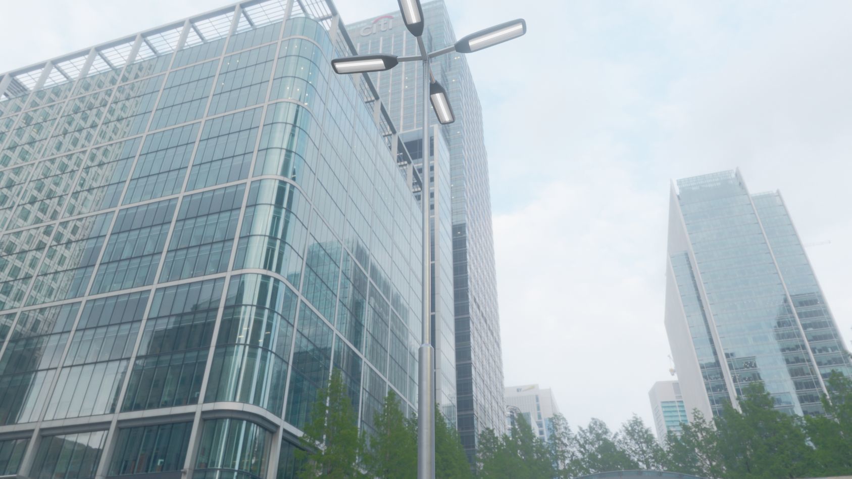 Street Light 11 version 9 5m with pole 2 Low-poly 3D model_14