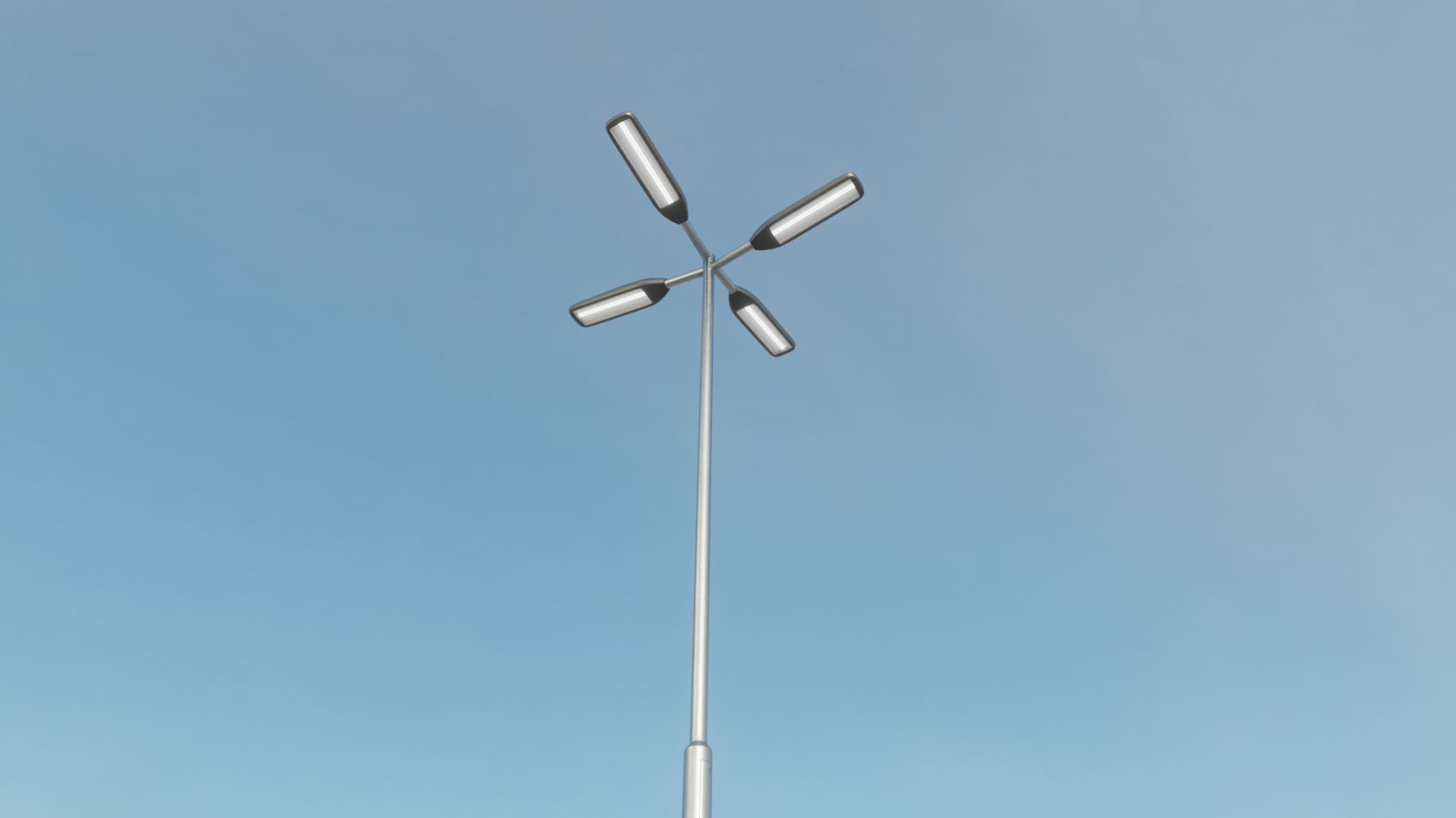Street Light 11 version 9 5m with pole 2 Low-poly 3D model_27