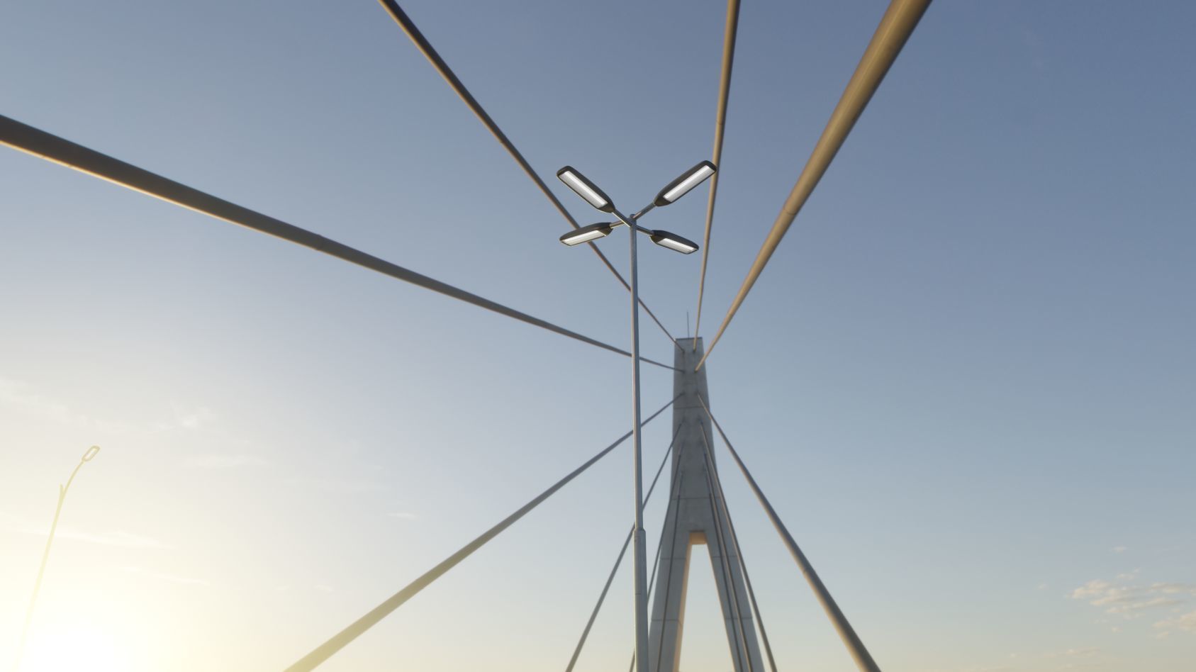 Street Light 11 version 9 5m with pole 2 Low-poly 3D model_65