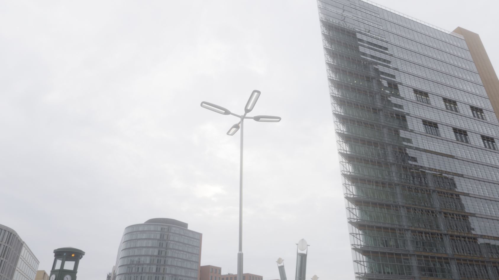 Street Light 11 version 9 5m with pole 2 Low-poly 3D model_76