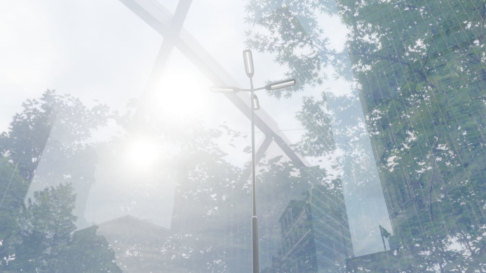 Street Light 11 version 9 5m with pole 2 Low-poly 3D model_39