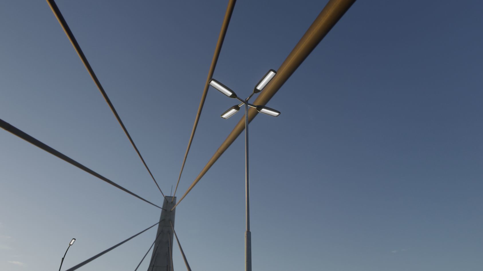 Street Light 11 version 9 5m with pole 2 Low-poly 3D model_36