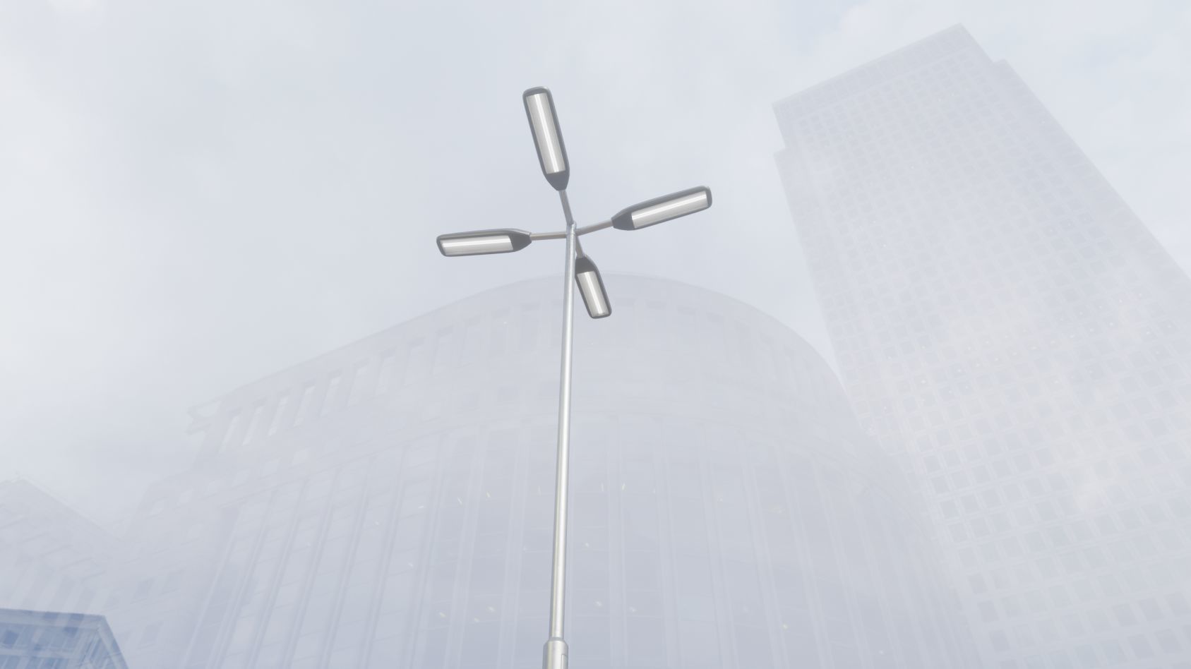Street Light 11 version 9 5m with pole 2 Low-poly 3D model_25