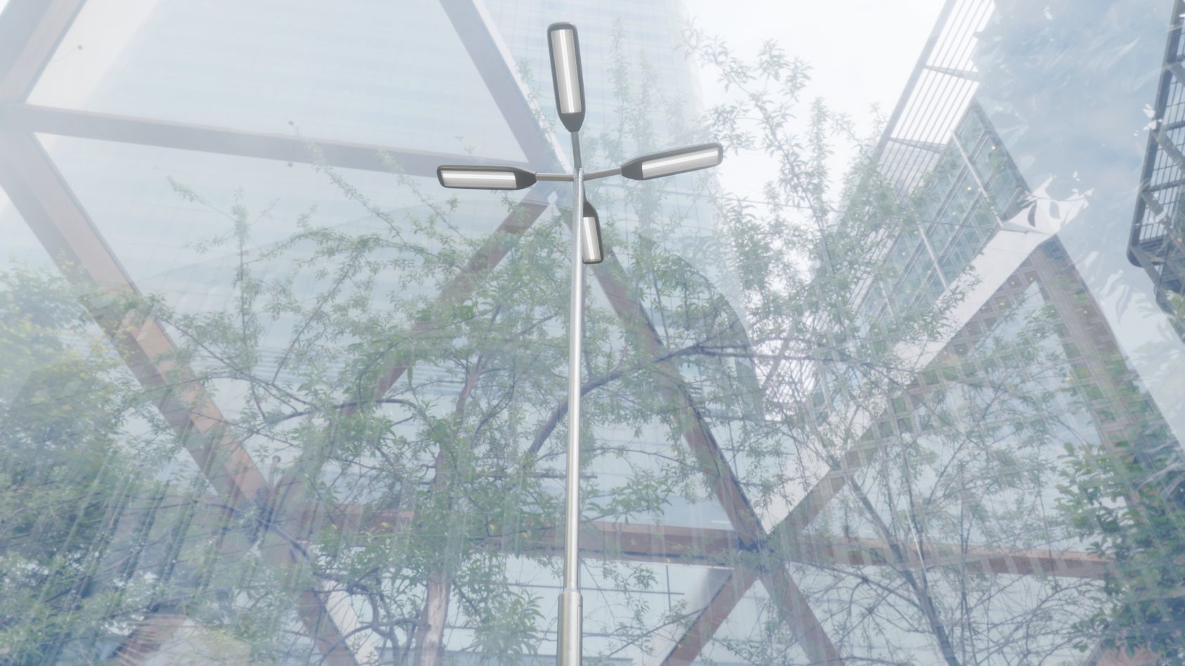 Street Light 11 version 9 5m with pole 2 Low-poly 3D model_24