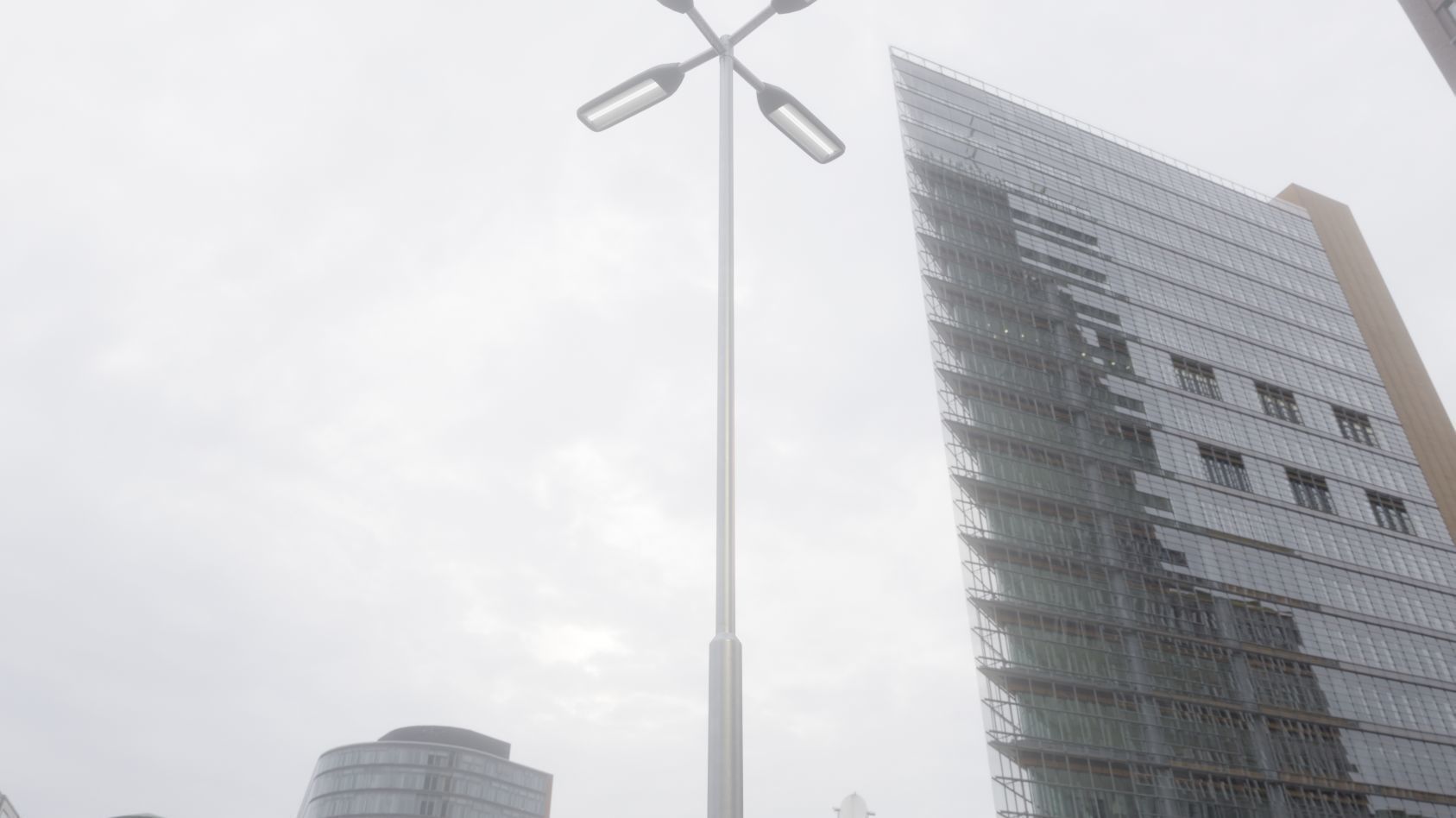 Street Light 11 version 9 5m with pole 2 Low-poly 3D model_17