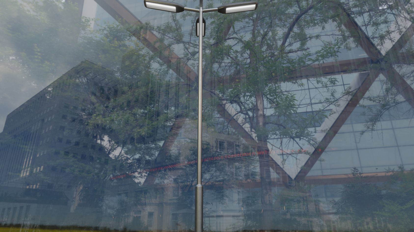 Street Light 11 version 9 5m with pole 2 Low-poly 3D model_53